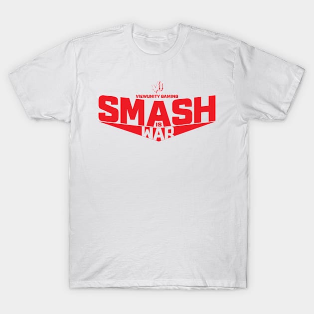 Smash is War: Red T-Shirt by ViewUnity Gaming